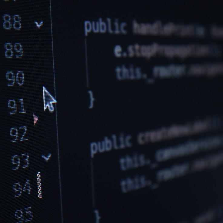 Mobile app project planning workspace with devices and development tools