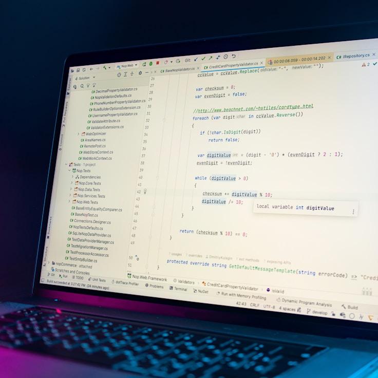 Web app development workspace